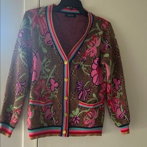 Faux Gucci Colorful Floral Women's Sweater